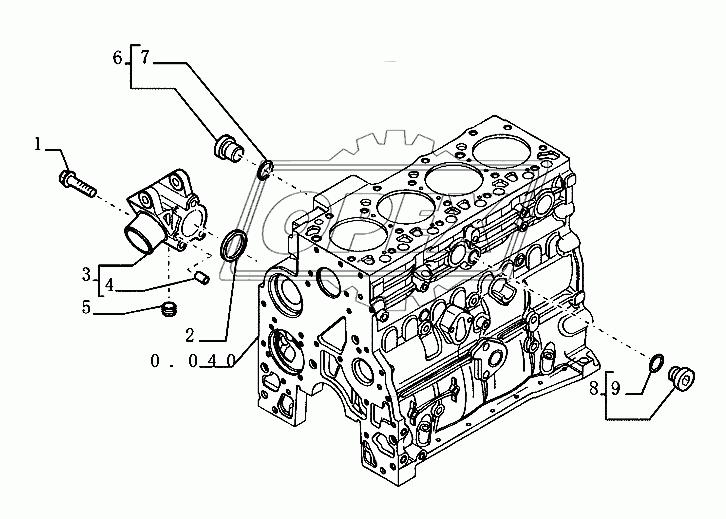 Система охлаждения-двигатель