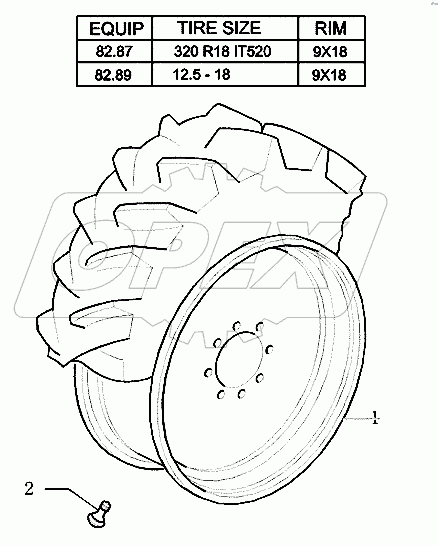 Передние колеса (4wd)