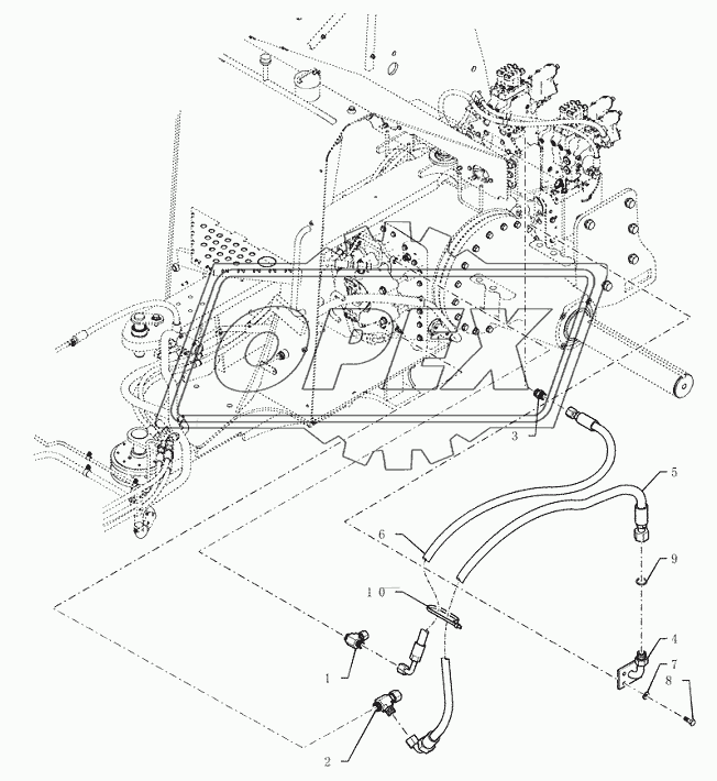 (14.102.05) - PTO - TRANSFER CASE LUBE - 315 AND 425 SERIES AXLE
