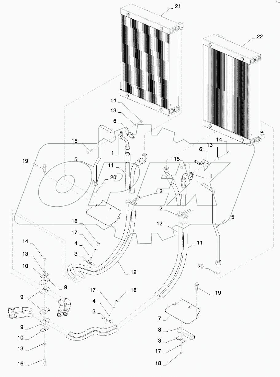  COOLER - HYDRAULIC OIL & HOSES