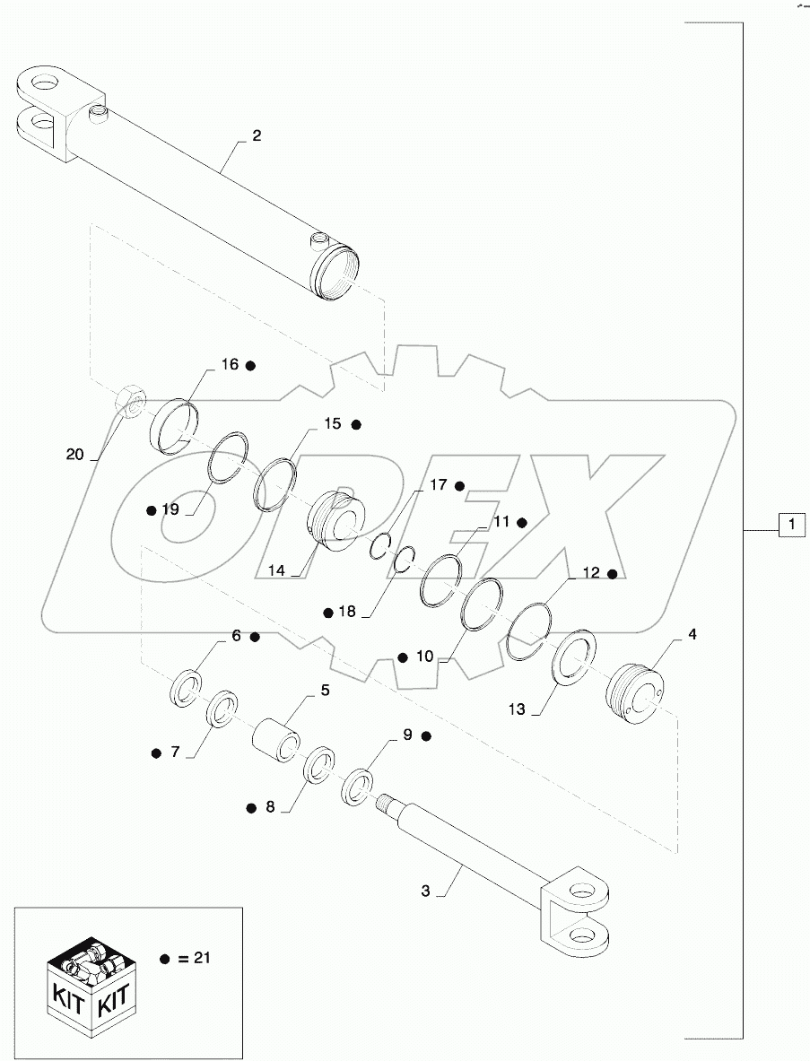  STEERING CYLINDER - T9.670