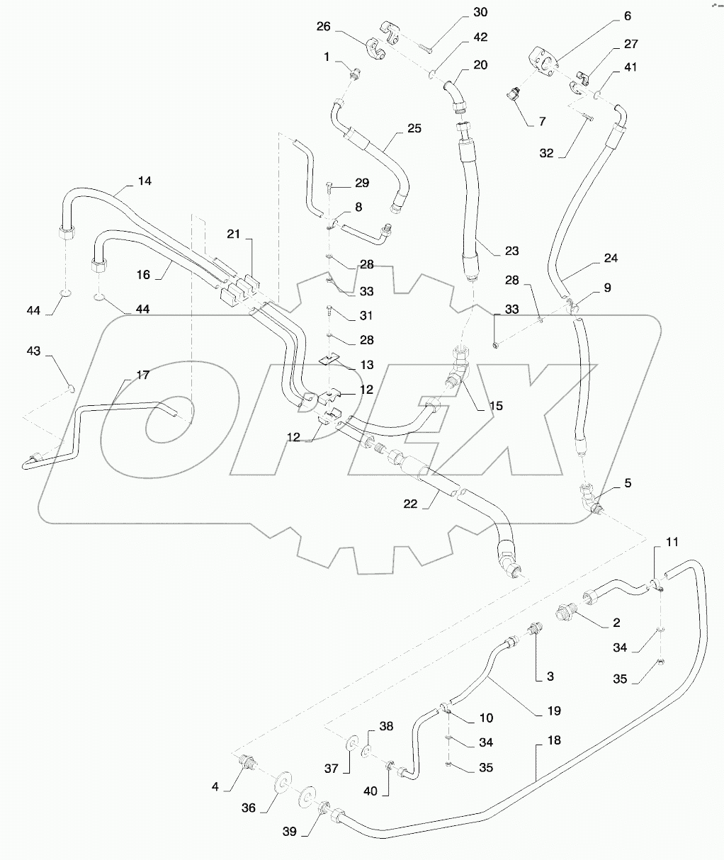 HYDRAULIC FAN PLUMBING