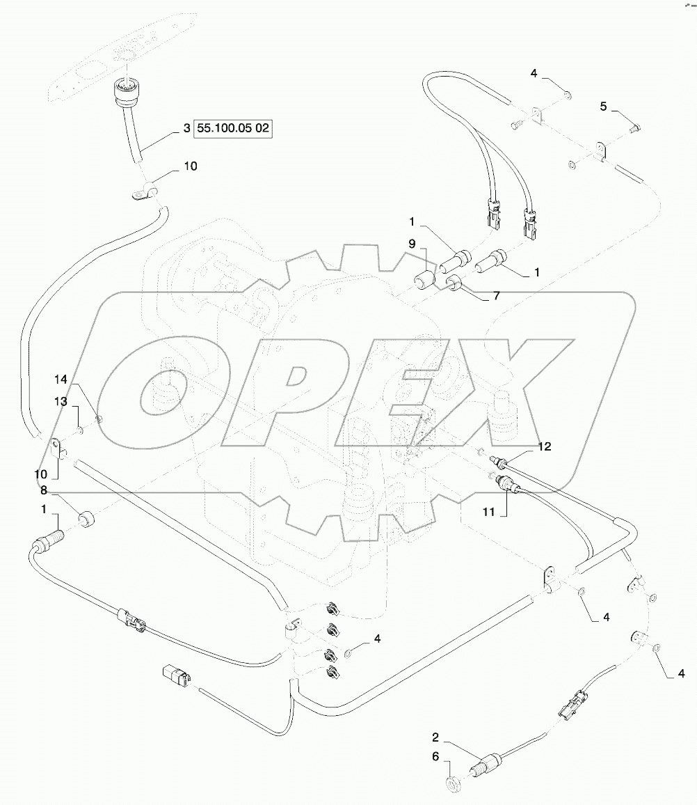 HARNESS - TRANSMISSION LAYOUT