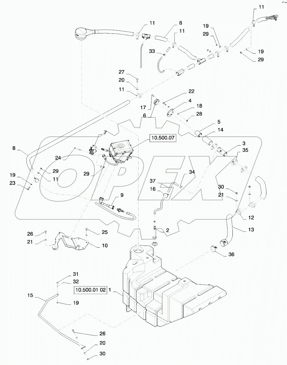  SCR TANK AND PLUMBING