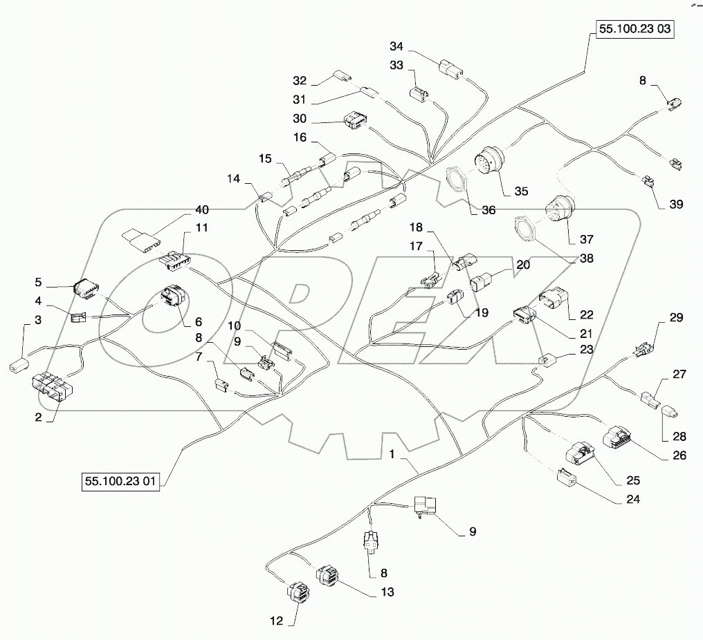  HARNESS - MAIN CAB - EUROPE