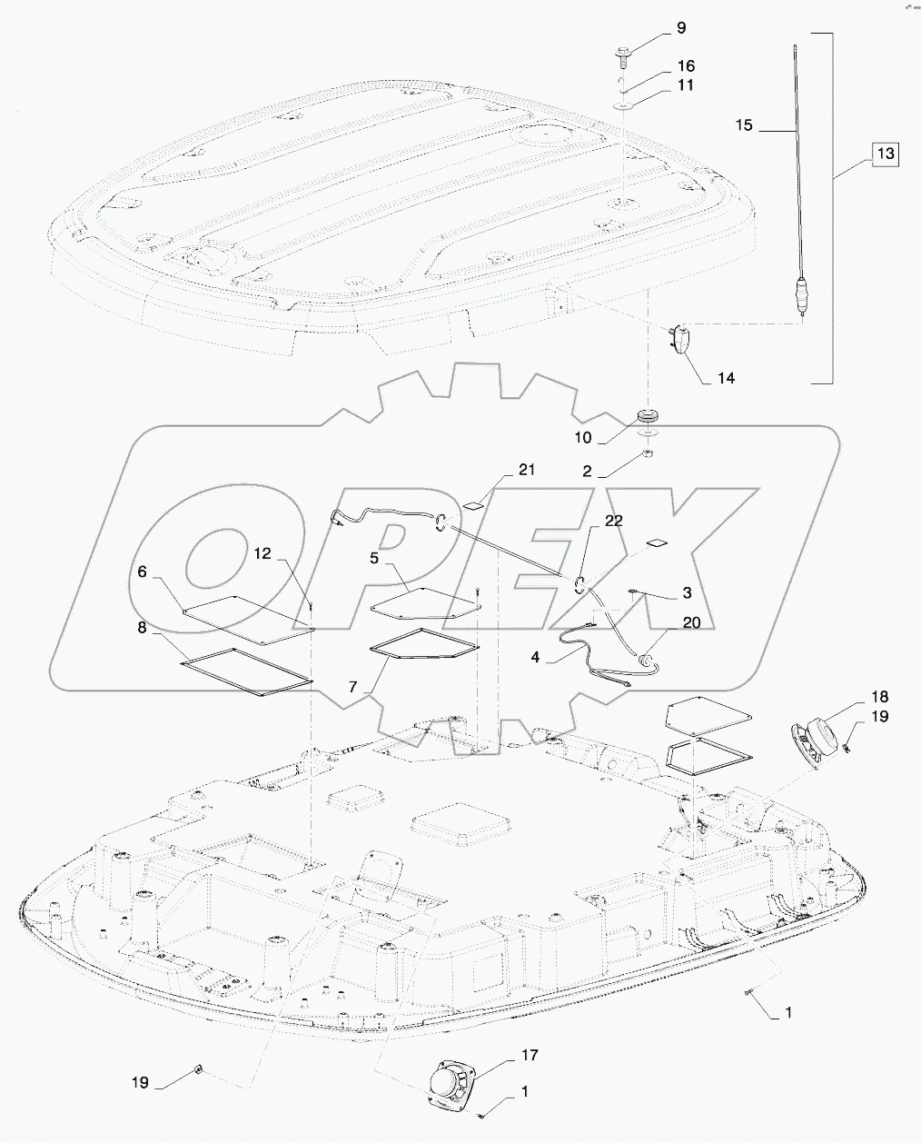  SPEAKERS AND ANTENNA