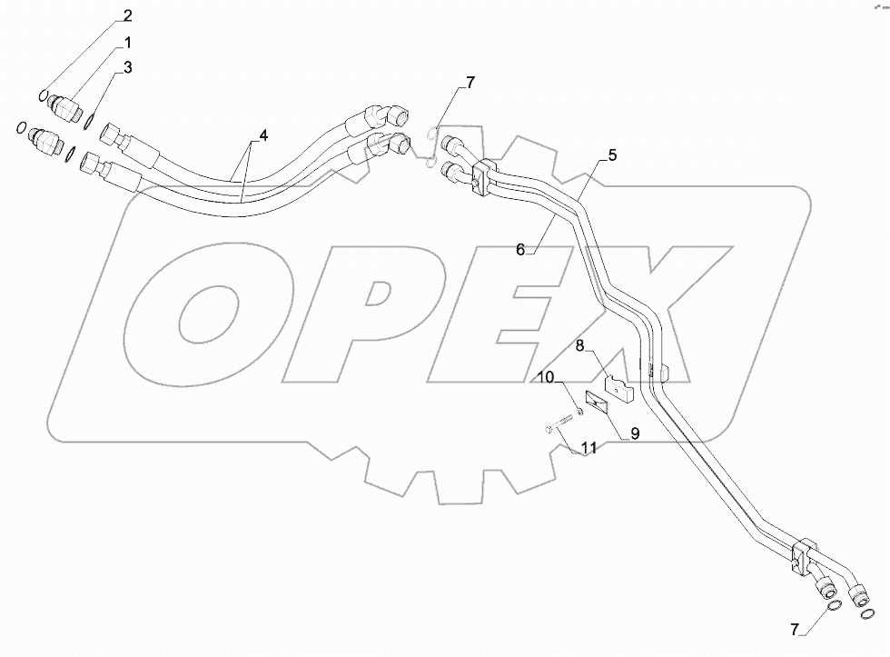  TRANSMISSION TO COOLER LINES