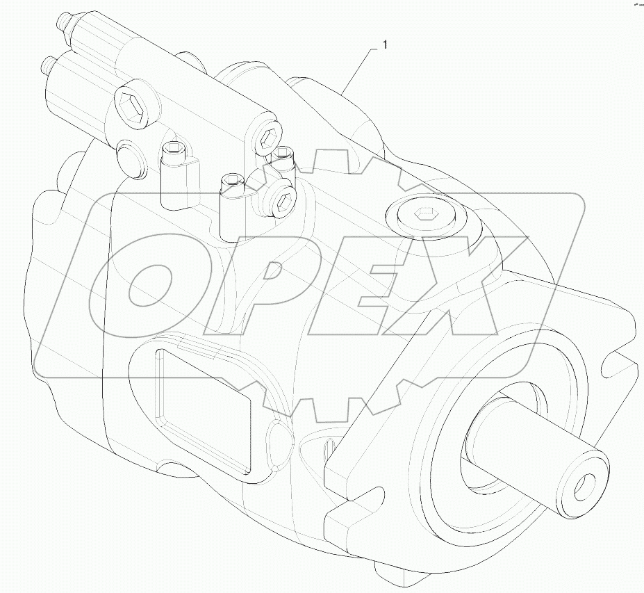  HYDRAULIC PUMP - MEGAFLOW, 85CC