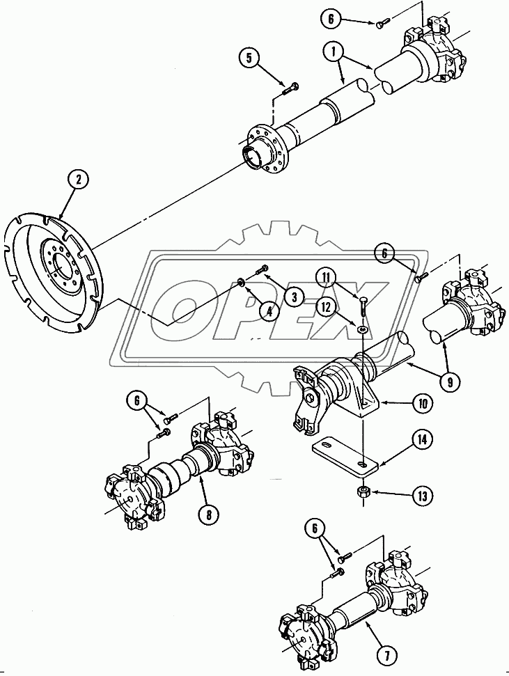 DRIVE SHAFT MOUNTING