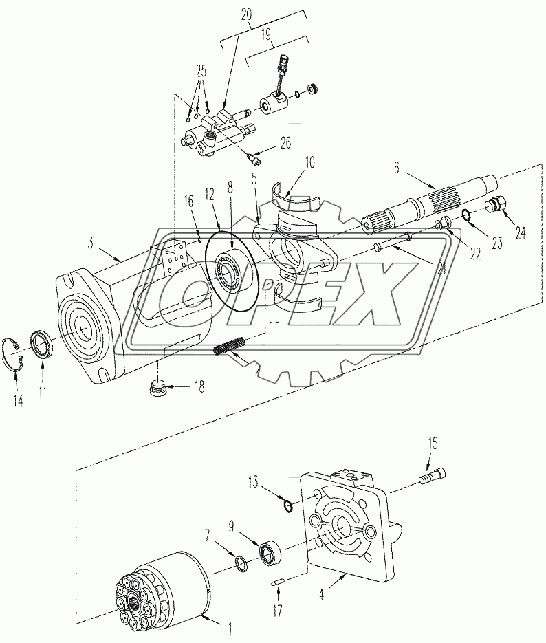 HYDRAULIC FAN PUMP ASSY