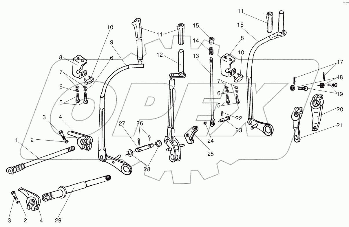 95-6401 Установка переднего мостика