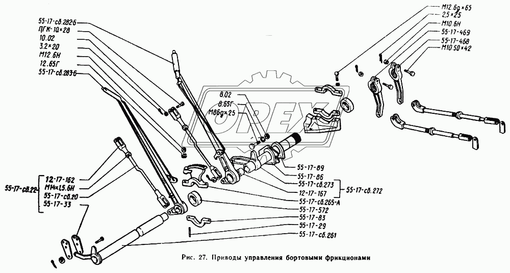 Приводы управления бортовыми фрикционами 1