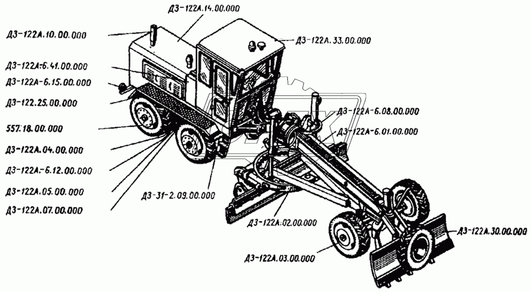 Автогрейдер ДЗ-122А-6