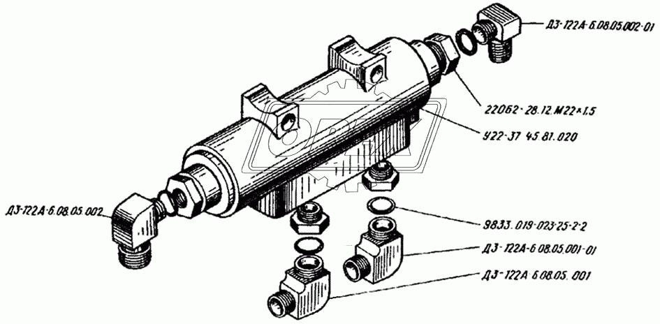 Гидрозамок ДЗ-122А-6.08.05.000