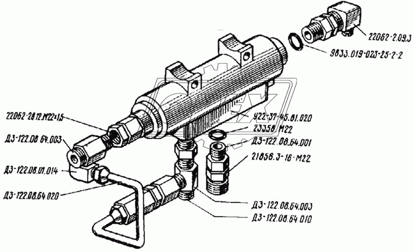 Гидрозамок с термоклапаном ДЗ-122А.08.10.000