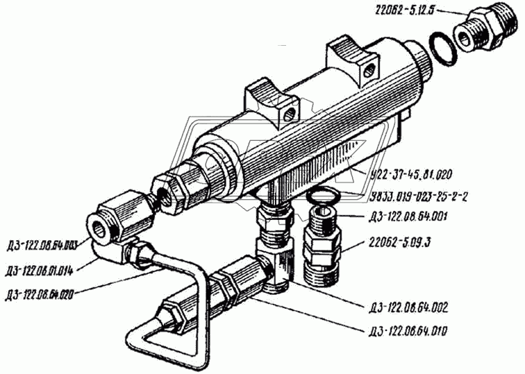Гидрозамок с термоклапаном ДЗ-122.08.64.000