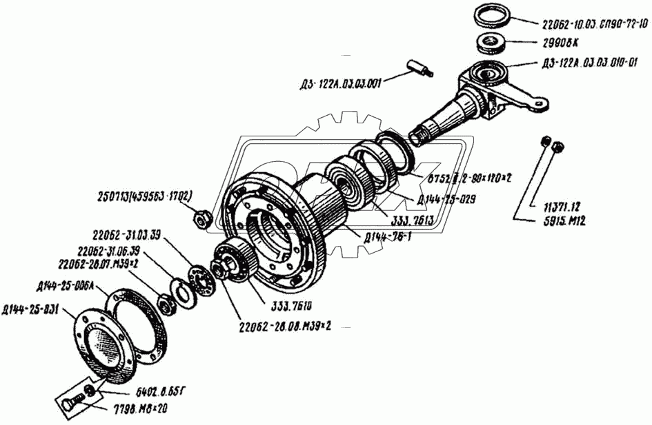 Ступица ДЗ-122А.03.03.000-01