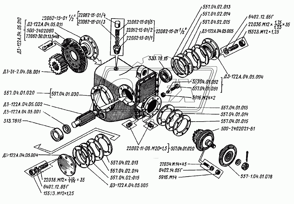 Редуктор ДЗ-122А.04.05.000