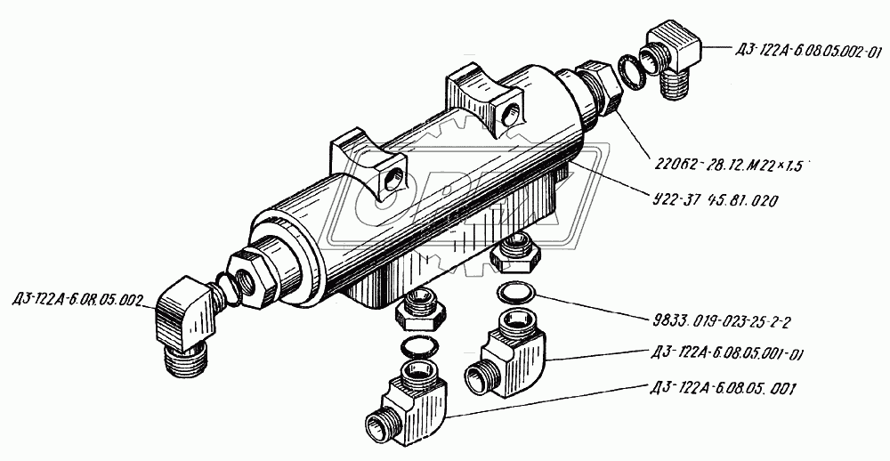 Гидрозамок ДЗ-122А-6.08.05.000
