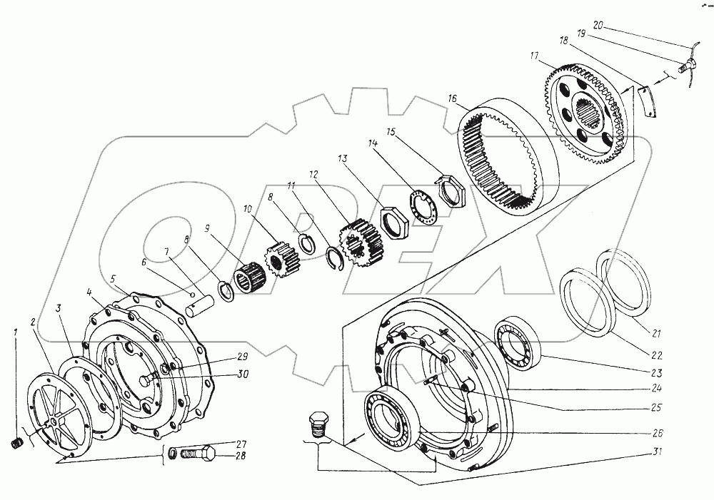 ТО-30.21.00.000. Мост ведущий неуправляемый
