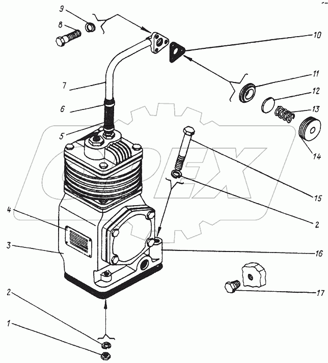 ТО-30.43.02.000. Установка компрессора