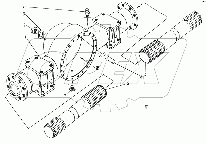 ТО-30.21.00.000. Мост ведущий неуправляемый