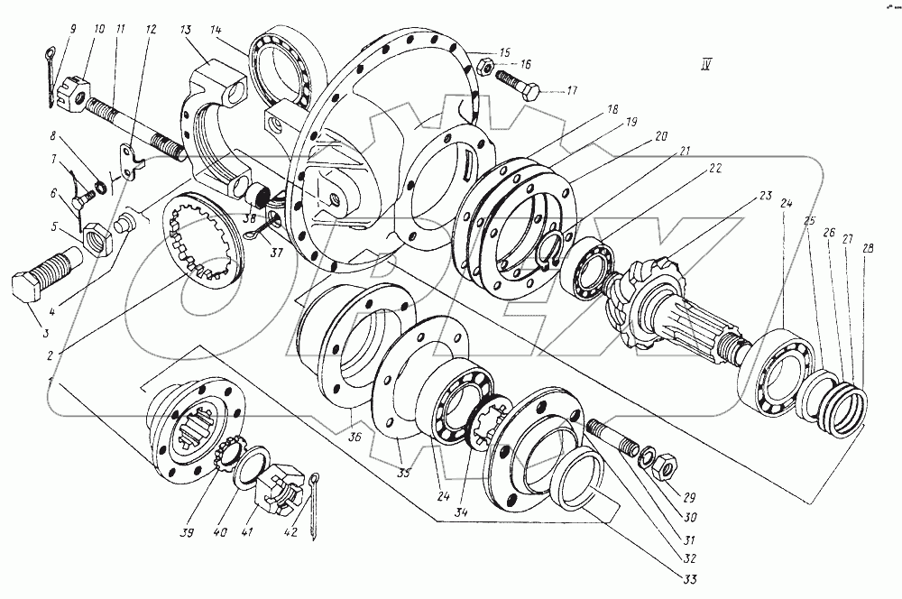 ТО-30.21.00.000. Мост ведущий неуправляемый