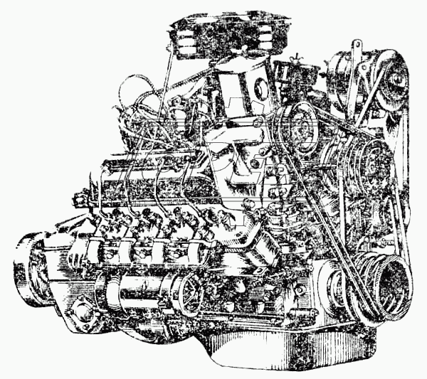 Общий вид двигателя