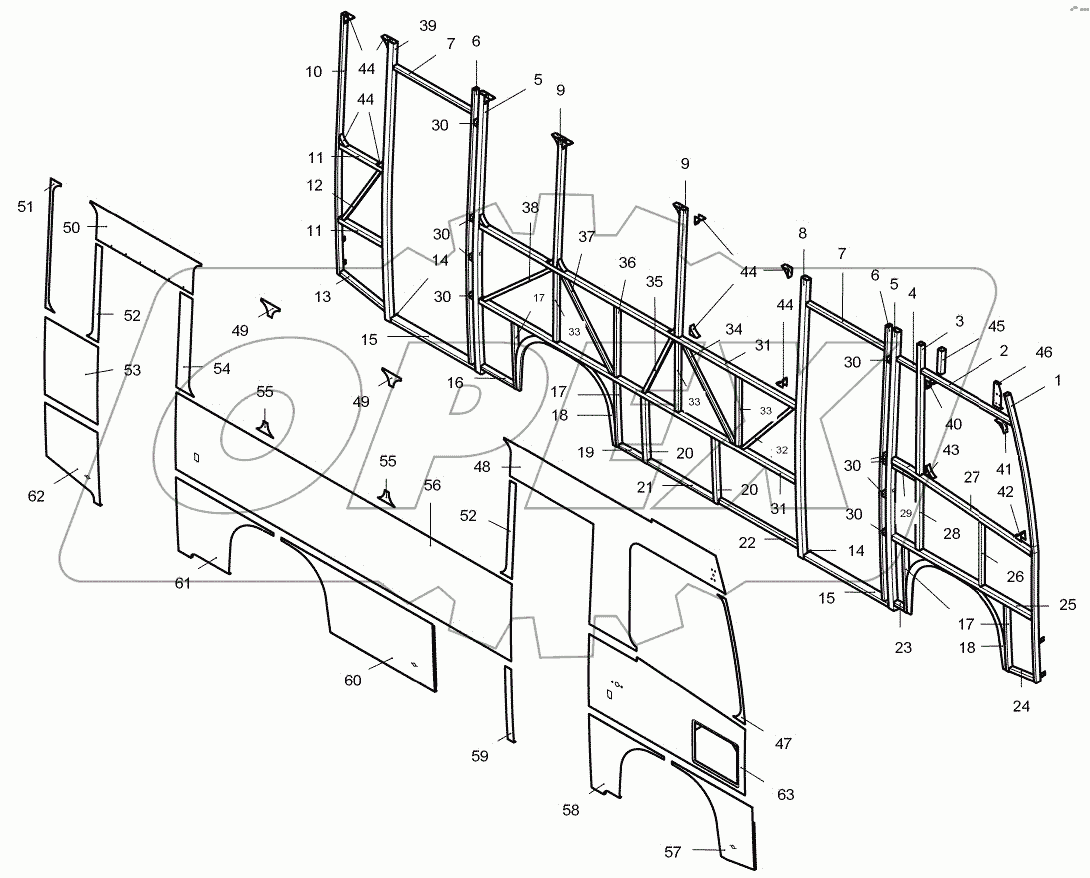  Боковина правая