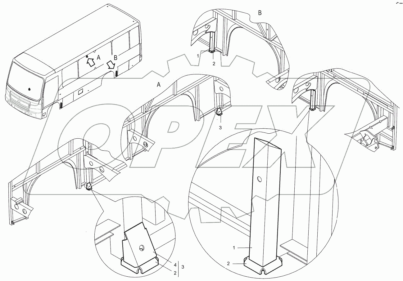  Установка опор под домкрат