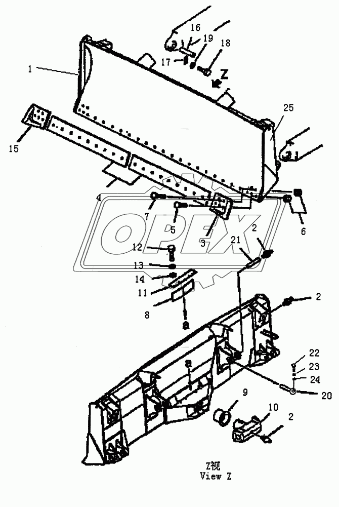 STRAIGHT TILT BLADE (PD165YG)