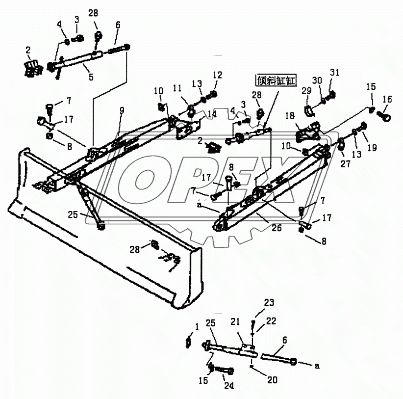 STRAIGHT TILT FRAME (2/2) (PD165YS)