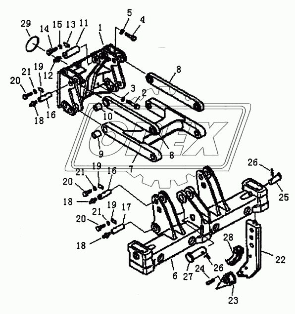 RIPPER SHANK BEAM & LINK (PD165Y, PD165YS)