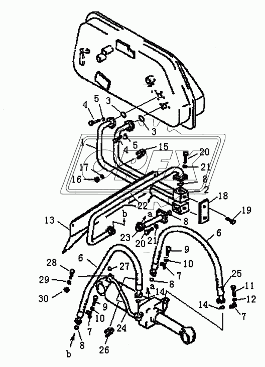 HYDRAULIC PIPING (HYDRAULIC TANK TO RIPPER CYLINDER)