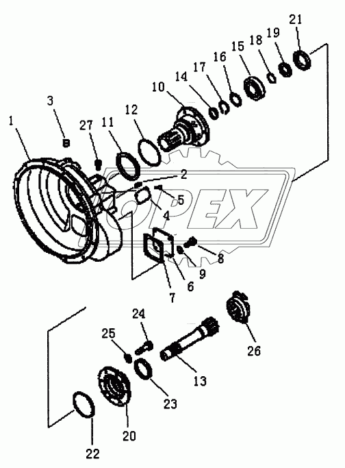 TORQUE CONVERTER HOUSING (PD165Y, PD165YS)