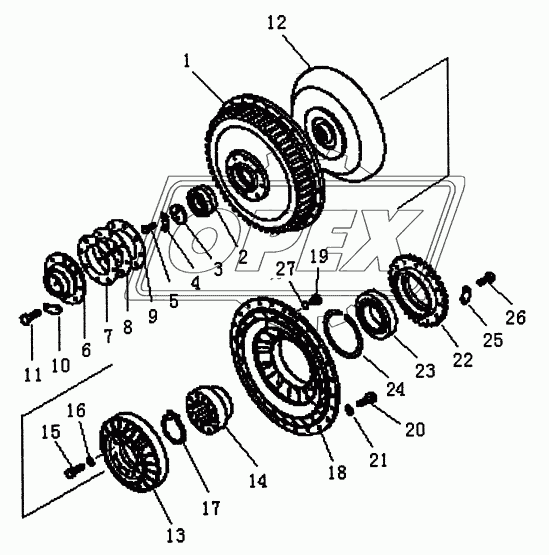 TURBINE AND STATOR (PD165Y, PD165YS)