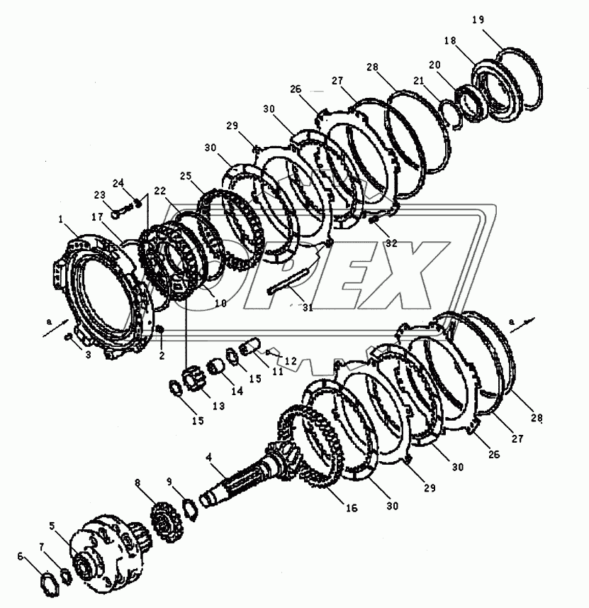 2ND CLUTCH AND 3RD CLUTCH (PD165Y, PD165YS)