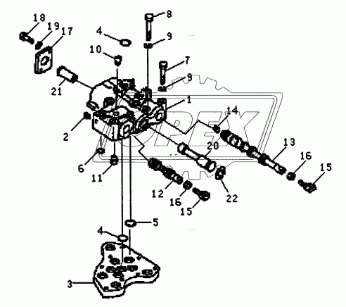 TRANSMISSION CONTROL VALVE (PD165Y, PD165YS) (1/2)