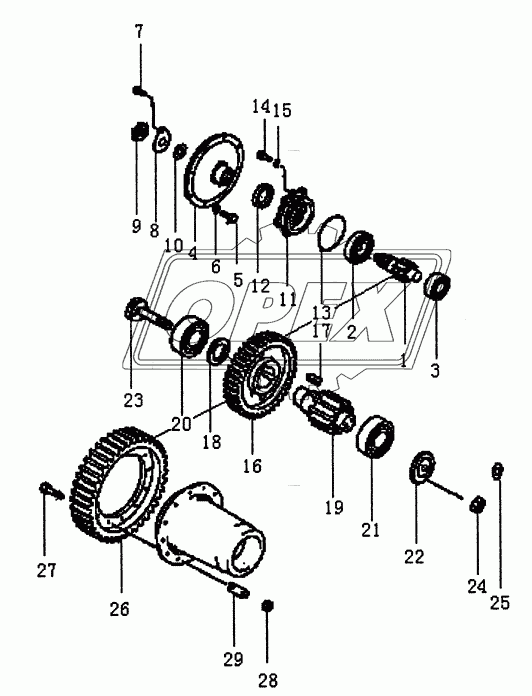 FINAL DRIVE GEAR (PD165Y)