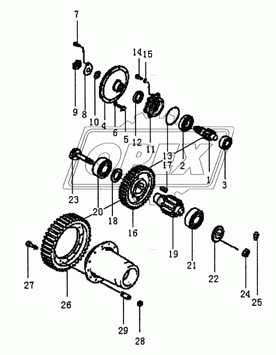 FINAL DRIVE GEAR (PD165S)