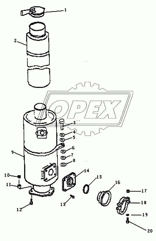 EXHAUST ASSY (PD165Y, PD165YS)