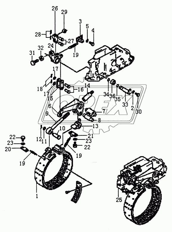 BRAKE (PD165Y,PD165YS) (2/2)