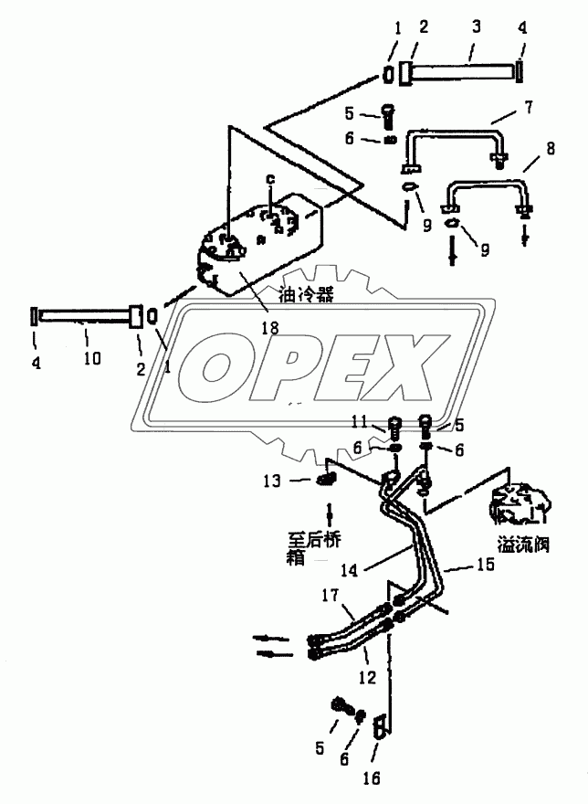 STEERING OIL PIPING (PD165Y,PD165YS) (2/3)