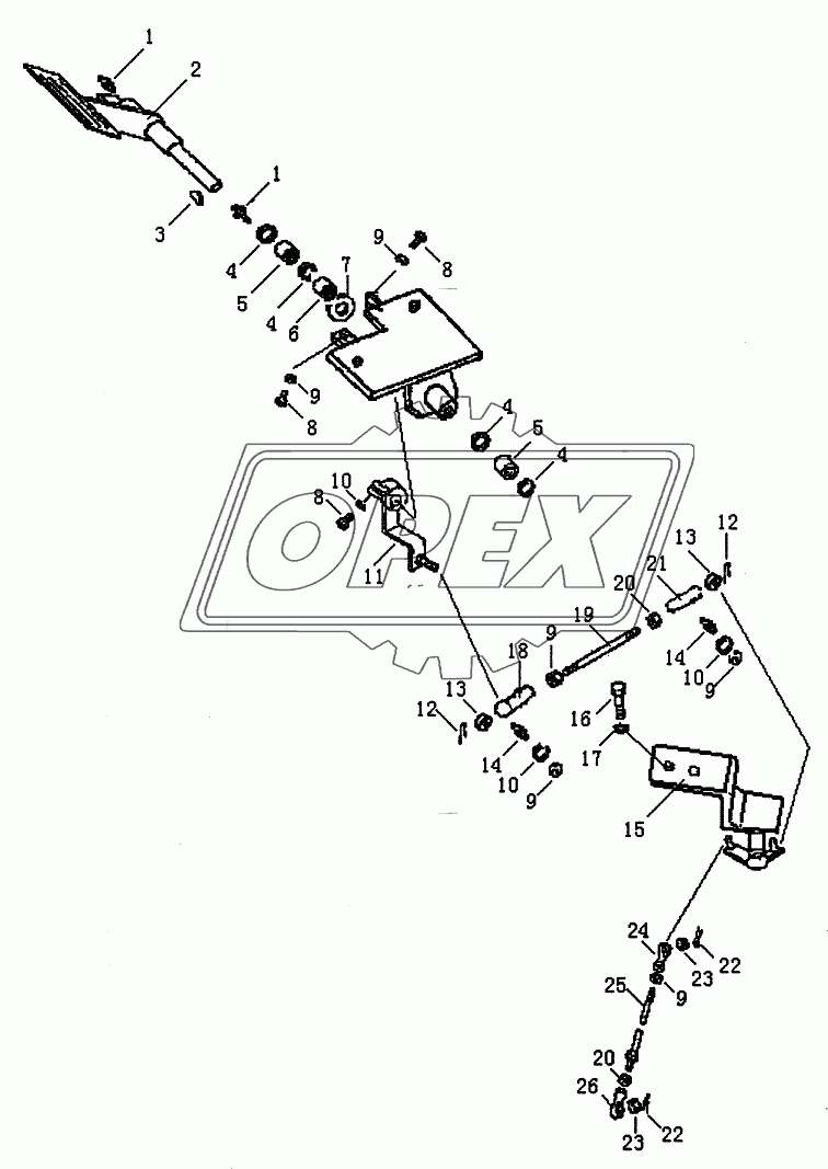 DECELERATOR PEDAL (PD165Y-1)