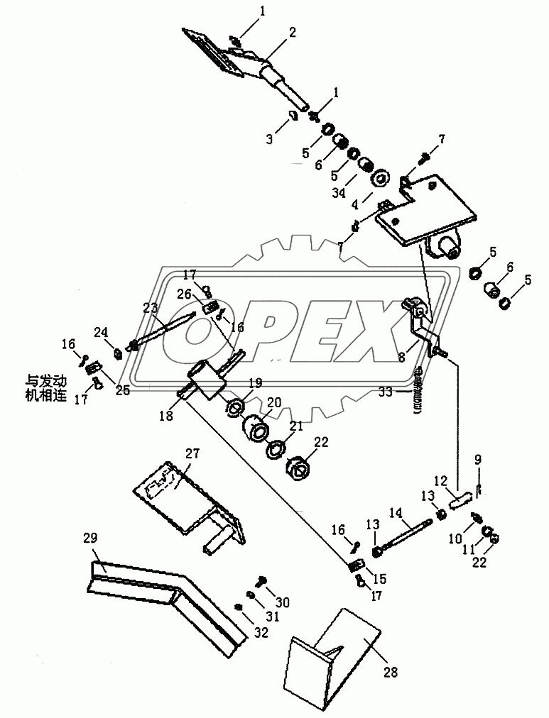 FUEL CONTROL LEVER (PD165Y-1) (2/2)