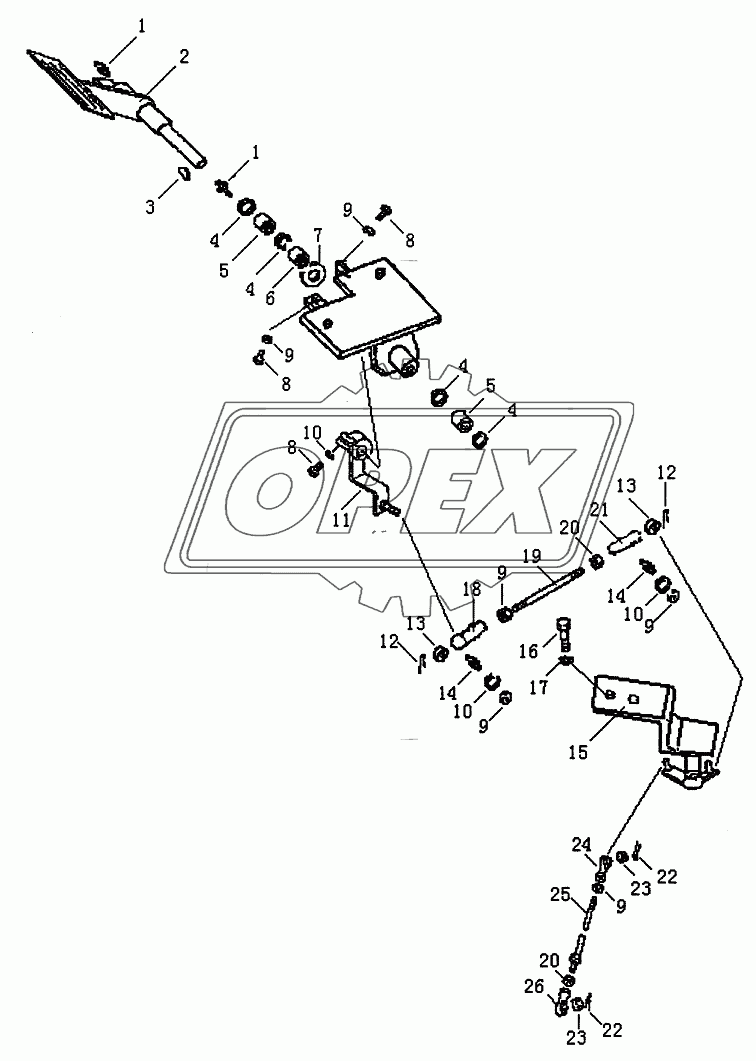 DECELERATOR PEDAL (PD165YS-1)