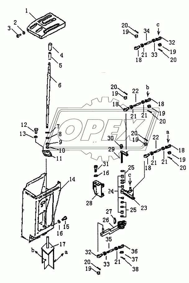 GEARSHIFT LEVER (PD165Y-1,PD165YS) (1/2)