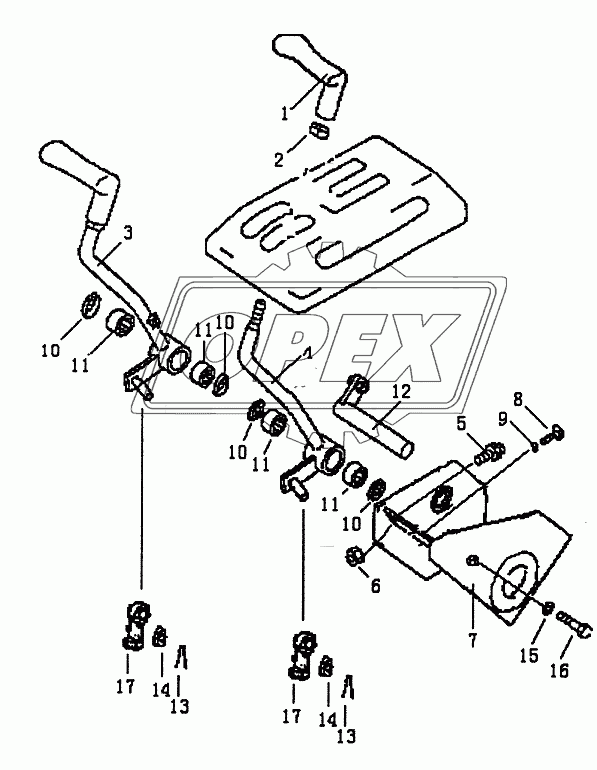 STEERING CONTROL LEVER (PD165Y-1,PD165YS)