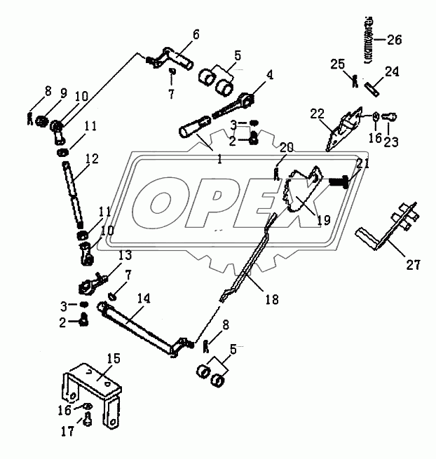 PARKING BRAKE LEVER (PD165Y-1, PD165YS)