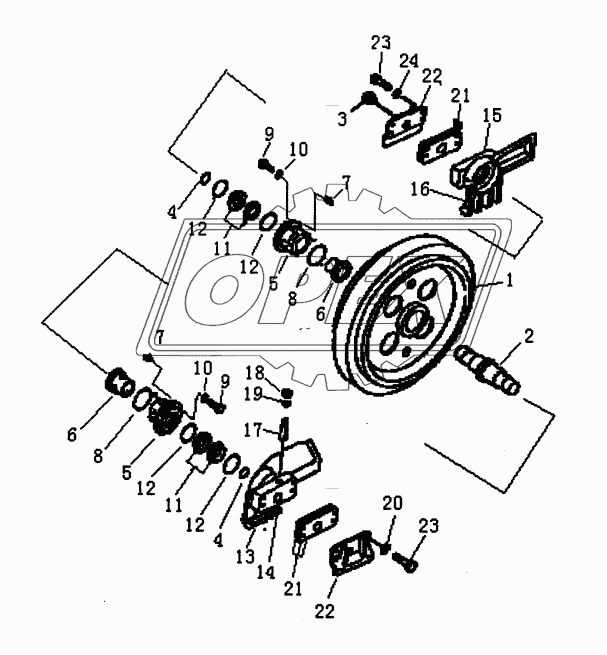 FRONT IDLER (PD165Y, PD165YS)